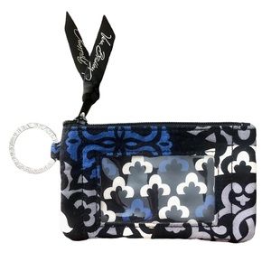 Vera Bradley Canterberry Cobalt Zip ID Case